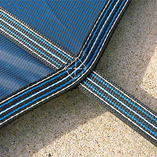 Yard Guard Deck-Lock Mesh Safety Cover - 20' X 40' With Center Step - Green